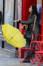 OLGA KURYLENKO on the Set of The Correspondence in Edinburgh 04/29/2015