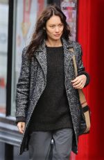 OLGA KURYLENKO on the Set of The Correspondence in Edinburgh 04/29/2015