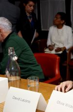OLIVIA WILDE at Ghetto Film School Table Reading Spring 2015 in New York