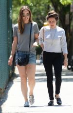 OLIVIA WILDE in Jeans Shorts Out and About in Brooklyn 05/29/2015