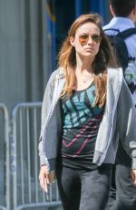 OLIVIA WILDE Out and About in Tribeca in New York 05/04/2015