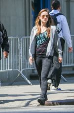 OLIVIA WILDE Out and About in Tribeca in New York 05/04/2015
