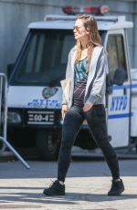 OLIVIA WILDE Out and About in Tribeca in New York 05/04/2015
