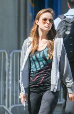 OLIVIA WILDE Out and About in Tribeca in New York 05/04/2015