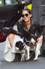 OLIVIA WILDE Out with Her Dog in New York 05/03/2015