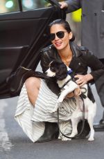 OLIVIA WILDE Out with Her Dog in New York 05/03/2015