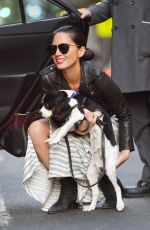 OLIVIA WILDE Out with Her Dog in New York 05/03/2015