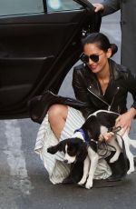 OLIVIA WILDE Out with Her Dog in New York 05/03/2015