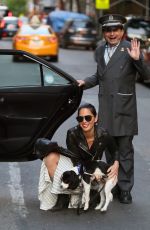 OLIVIA WILDE Out with Her Dog in New York 05/03/2015