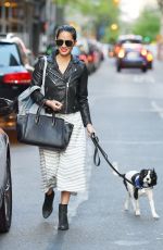 OLIVIA WILDE Out with Her Dog in New York 05/03/2015