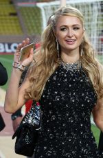 PARIS HILTON Arrives at a Charity Soccer Match in Monaco