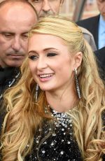 PARIS HILTON Arrives at a Charity Soccer Match in Monaco