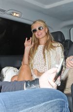 PARIS HILTON at Euston Train Station in London