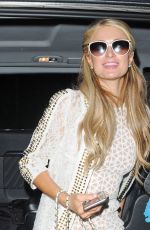 PARIS HILTON at Euston Train Station in London