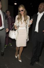 PARIS HILTON at Euston Train Station in London