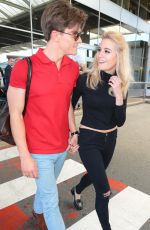 PIXIE LOTT Arrives at Airport in Nice