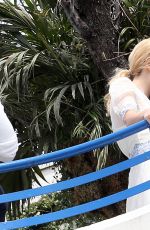 PIXIE LOTT Out and About in Cannes 05/21/2015
