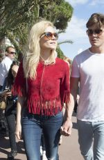 PIXIE LOTT Out and About in Cannes 05/22/2015