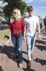 PIXIE LOTT Out and About in Cannes 05/22/2015