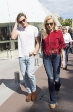 PIXIE LOTT Out and About in Cannes 05/22/2015