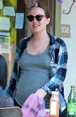 Pregnant LEIGHTON MEESTER Out for Lunch in Los Angeles 05/16/2015