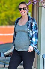 Pregnant LEIGHTON MEESTER Out for Lunch in Los Angeles 05/16/2015