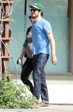 Pregnant LEIGHTON MEESTER Out for Lunch in Los Angeles 05/16/2015