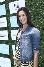 Pregnant ODETTE ANNABLE at 2015 Super Saturday LA in Santa Monica