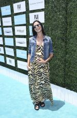 Pregnant ODETTE ANNABLE at 2015 Super Saturday LA in Santa Monica