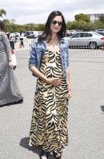 Pregnant ODETTE ANNABLE at 2015 Super Saturday LA in Santa Monica