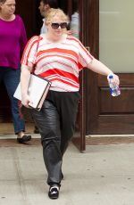 REBEL WILSON Leaves Her Hotel in New York 05/28/2015