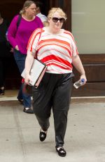 REBEL WILSON Leaves Her Hotel in New York 05/28/2015