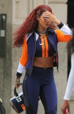 RIHANNA in Tights Leaves Her Appartment in New York 05/13/2015