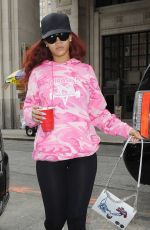 RIHANNA in Tights Out in New York 05/18/2015