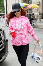 RIHANNA in Tights Out in New York 05/18/2015