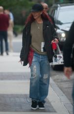 RIHANNA Leaves an Office in New York 05/18/2015