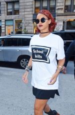 RIHANNA Out and About in New York 05/03/2015