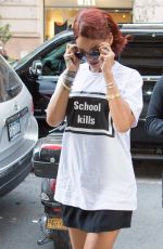 RIHANNA Out and About in New York 05/03/2015