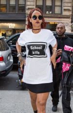 RIHANNA Out and About in New York 05/03/2015