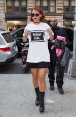 RIHANNA Out and About in New York 05/03/2015