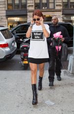 RIHANNA Out and About in New York 05/03/2015
