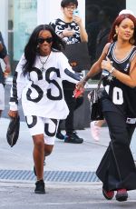RIHANNA Out and About in New York 05/08/2015