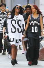 RIHANNA Out and About in New York 05/08/2015