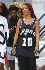 RIHANNA Out and About in New York 05/08/2015