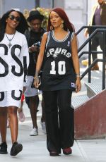 RIHANNA Out and About in New York 05/08/2015
