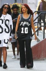 RIHANNA Out and About in New York 05/08/2015