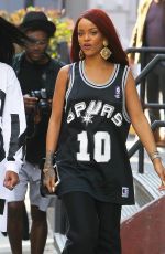 RIHANNA Out and About in New York 05/08/2015
