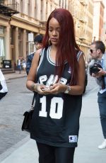 RIHANNA Out and About in New York 05/08/2015