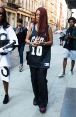 RIHANNA Out and About in New York 05/08/2015