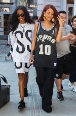 RIHANNA Out and About in New York 05/08/2015